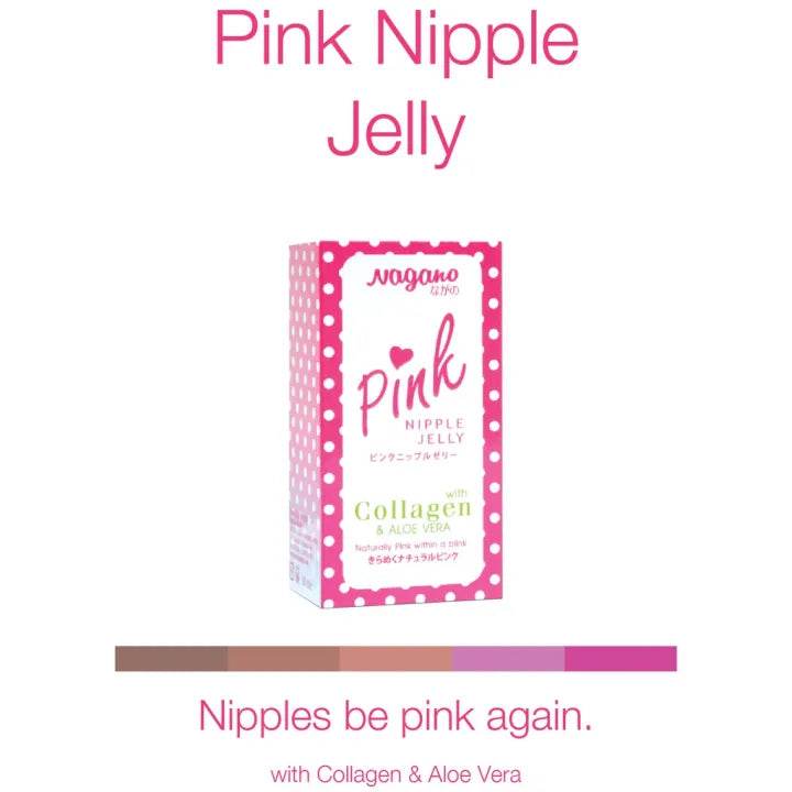 Nagano Pink Lips Nipple Jelly With Collagen & Aloe Vera 10ml - OthoiMart
