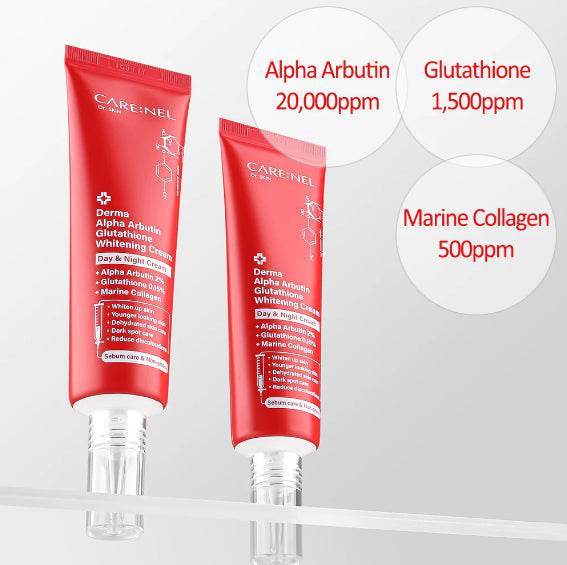 CARE:NEL Derma Alpha Arbutin Glutathione Whitening Cream - OthoiMart