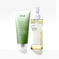COMBO - Anua Heartleaf Double Cleanse Duo - Cleansing Oil & Cleansing Foam - OthoiMart