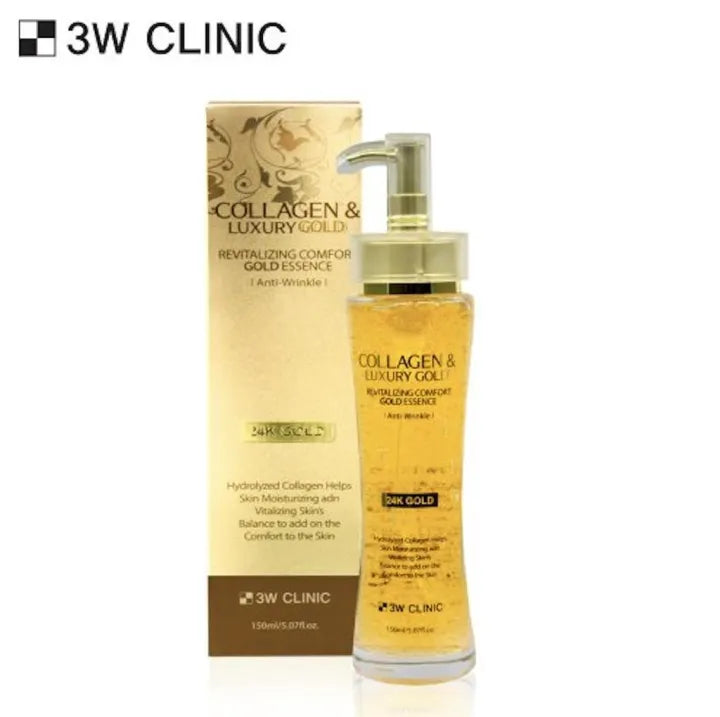 3W CLINIC Collagen & luxury Gold Revitalizing Comfort Gold Essence 150ml