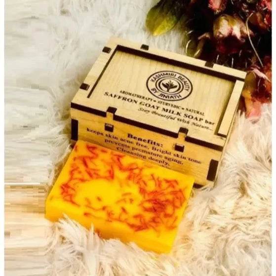 Premium Saffron Whitening Goat Milk Soap - OthoiMart