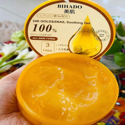 24K Gold And Snail Soothing Gel Bihado