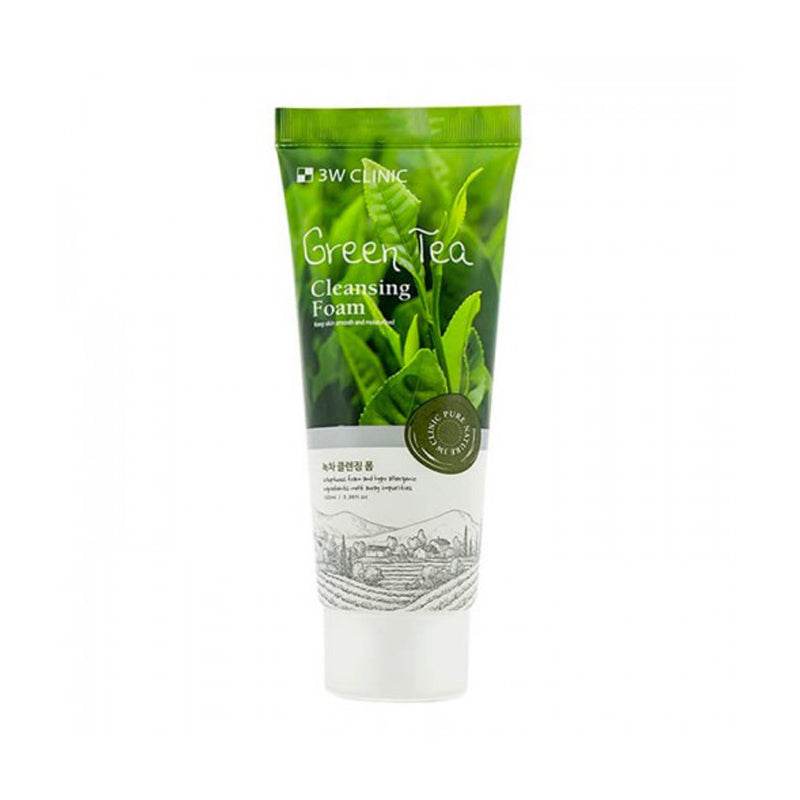 3W Clinic Cleansing Foam - Green Tea 3.38oz - 100ml - OthoiMart