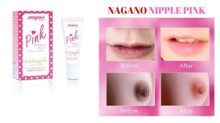 Nagano Pink Lips Nipple Jelly With Collagen & Aloe Vera 10ml - OthoiMart