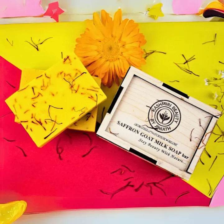 Premium Saffron Whitening Goat Milk Soap - OthoiMart