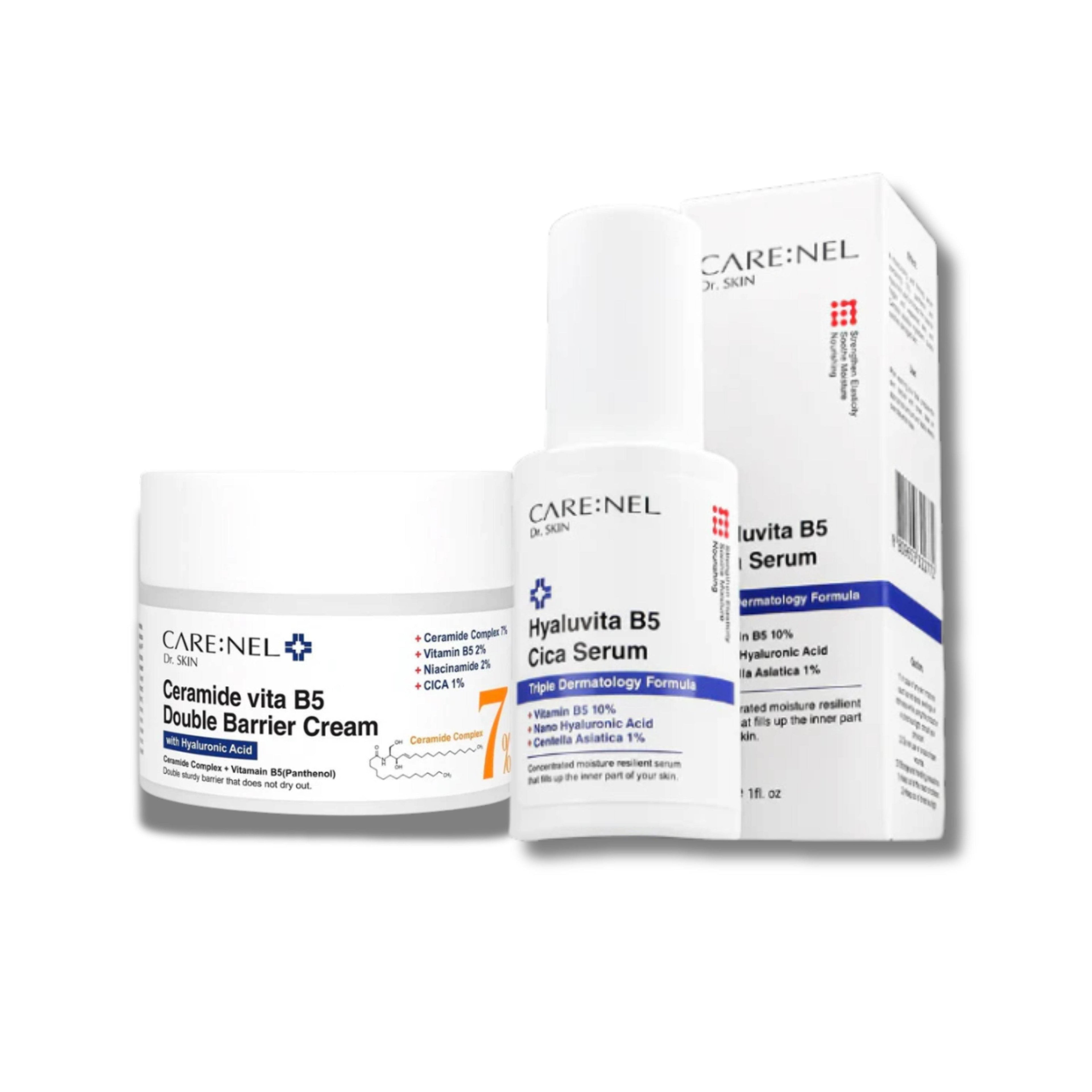 COMBO - CareNel Ceramide B5 Cream & Hyaluronic Acid B5 Cica Serum - OthoiMart