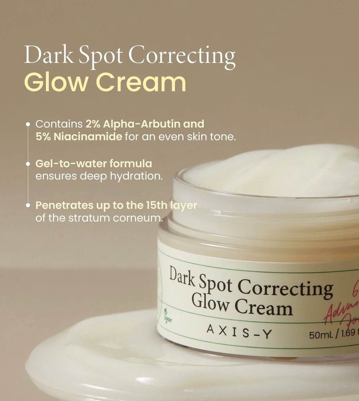 AXIS-Y Dark Spot Correcting Glow Cream 50ml - OthoiMart