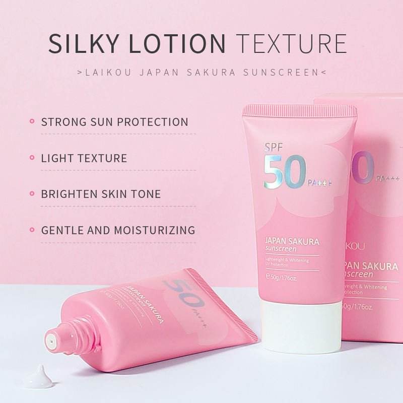 Laikou Japan Sakura Moisture Sunscreen SPF 50PA+++ - OthoiMart