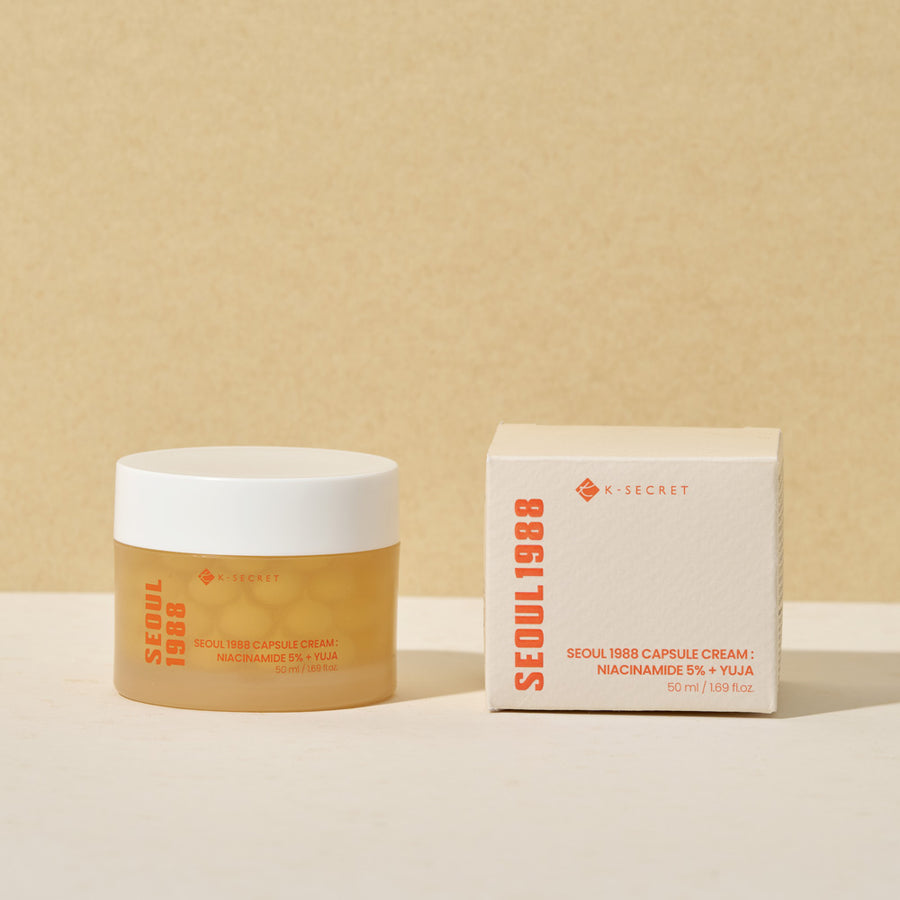 K-SECRET SEOUL 1988 Capsule Cream : Niacinamide 5% + Yuja 50ml  | OthoiMart Beauty Shop
