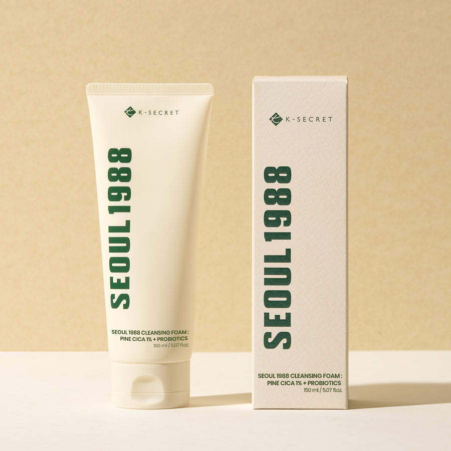 K-SECRET SEOUL 1988 Cleansing Foam – Pine Cica 1% + Probiotics 150ml | Korean Skincare | OthoiMart Beauty Shop
