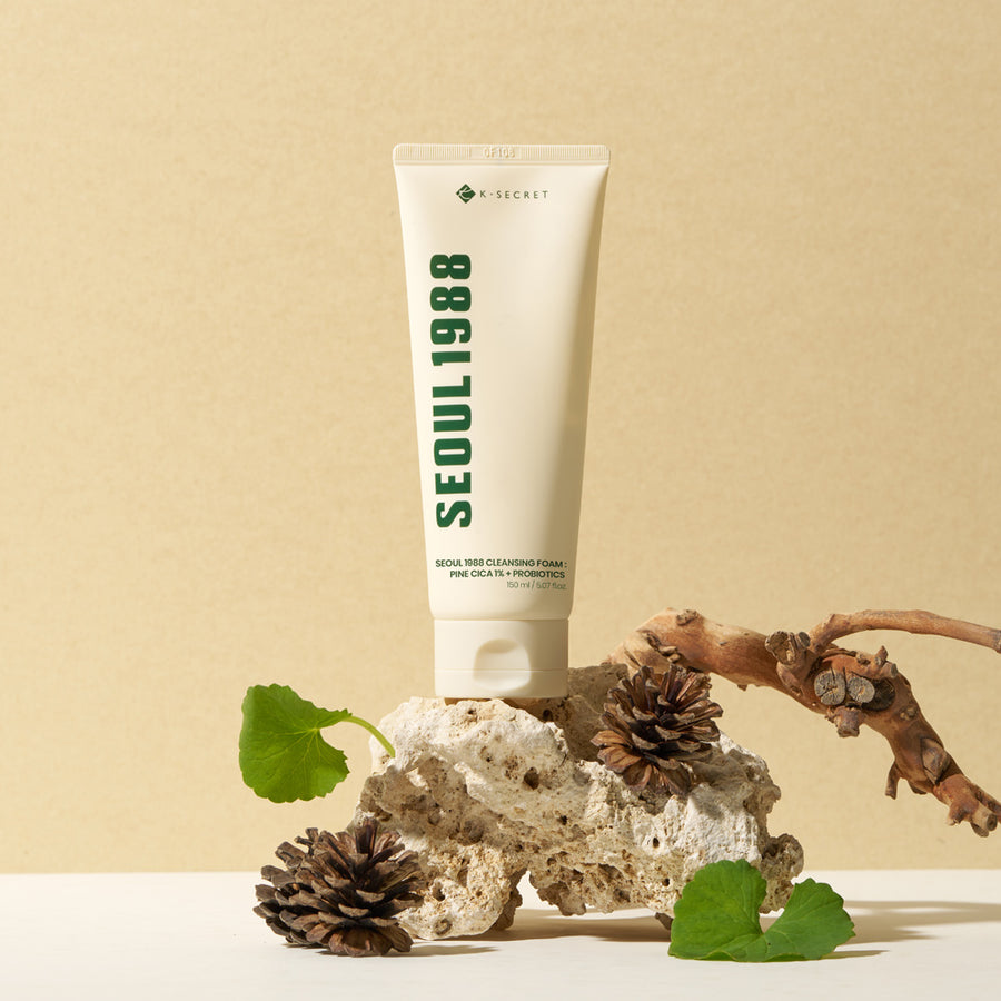K-SECRET SEOUL 1988 Cleansing Foam – Pine Cica 1% + Probiotics 150ml | Korean Skincare | OthoiMart Beauty Shop
