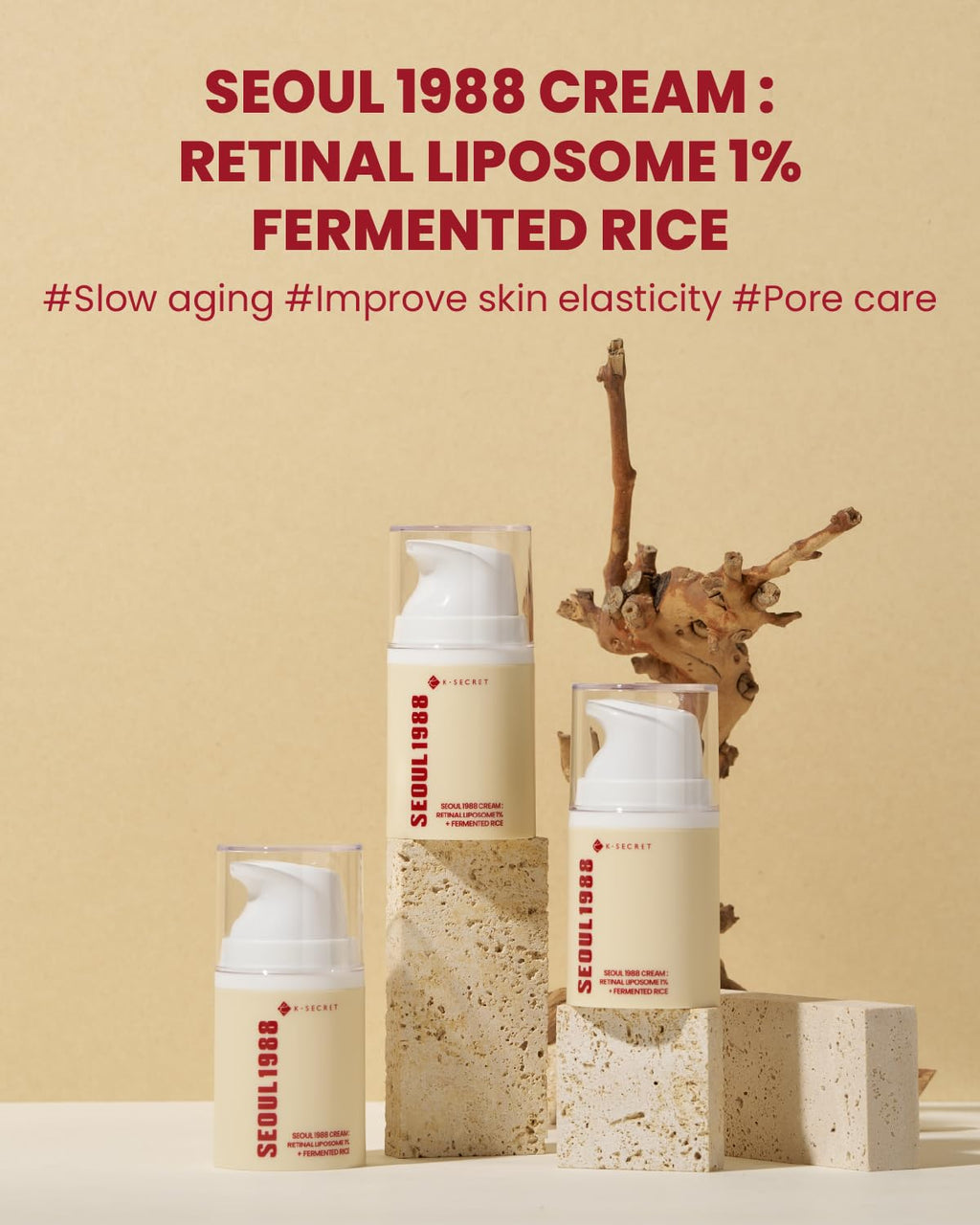 K-SECRET SEOUL 1988 Cream – Retinal Liposome 1% + Fermented Rice 50ml | OthoiMart Beauty Shop