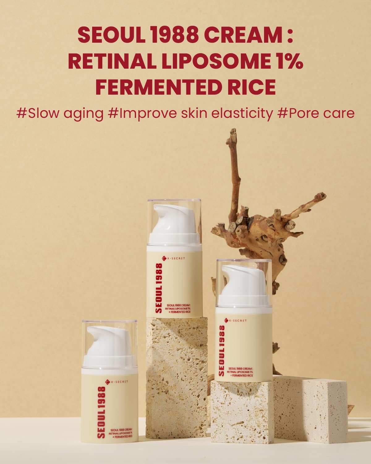 K-SECRET SEOUL 1988 Cream – Retinal Liposome 1% + Fermented Rice 50ml | OthoiMart Beauty Shop