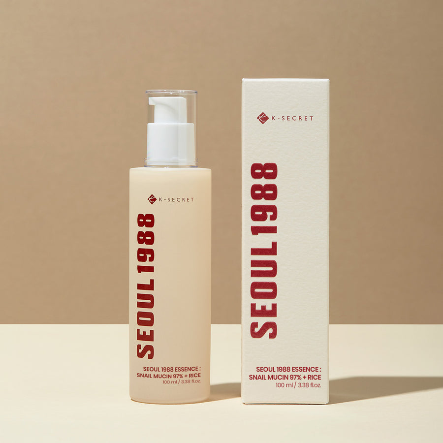 K-SECRET SEOUL 1988 Essence – Snail Mucin 97% + Rice 100ml | Korean Skincare | OthoiMart Beauty Shop