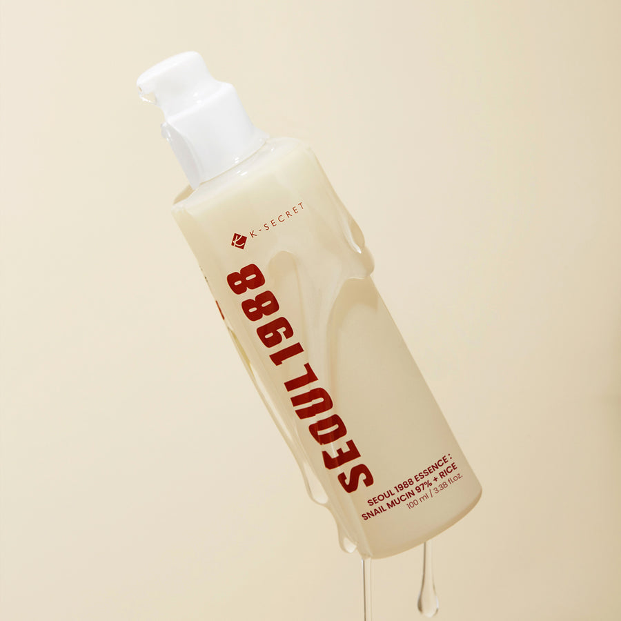 K-SECRET SEOUL 1988 Essence – Snail Mucin 97% + Rice 100ml | Korean Skincare | OthoiMart Beauty Shop