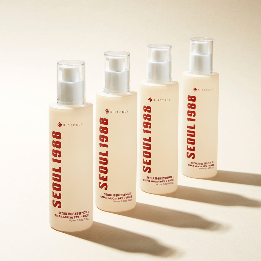 K-SECRET SEOUL 1988 Essence – Snail Mucin 97% + Rice 100ml | Korean Skincare | OthoiMart Beauty Shop