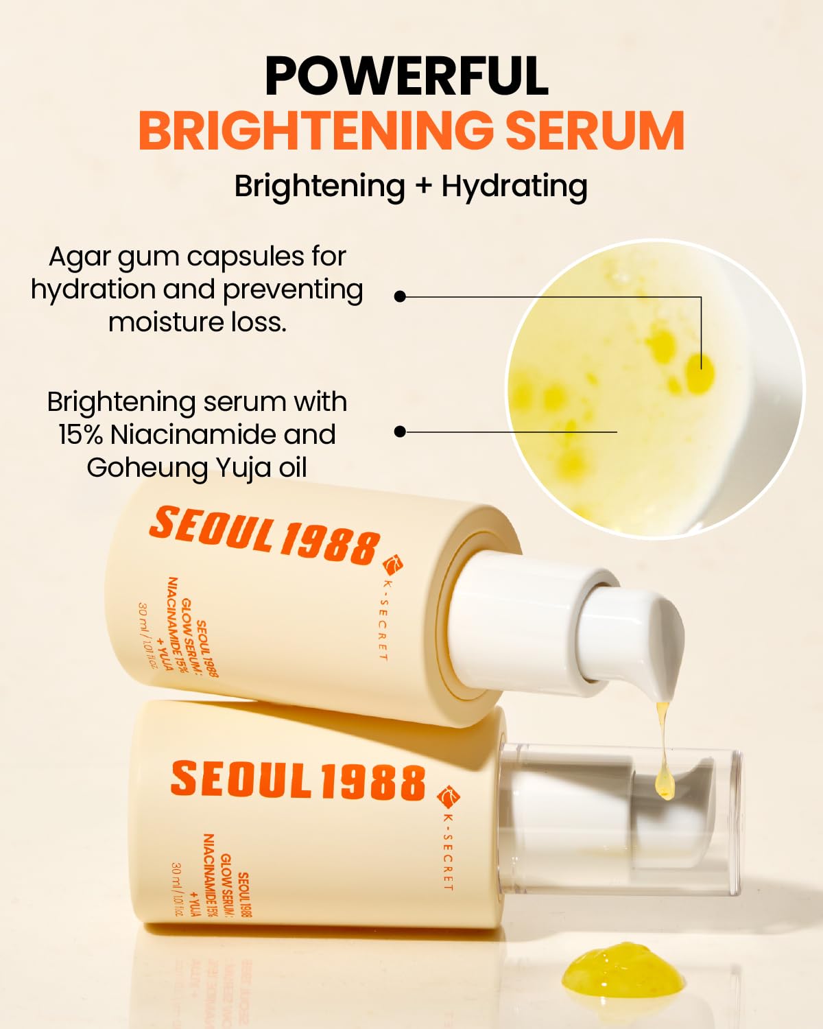 K-SECRET SEOUL 1988 Glow Serum – Niacinamide 15% + Yuja 30ml | OthoiMart Beauty Shop