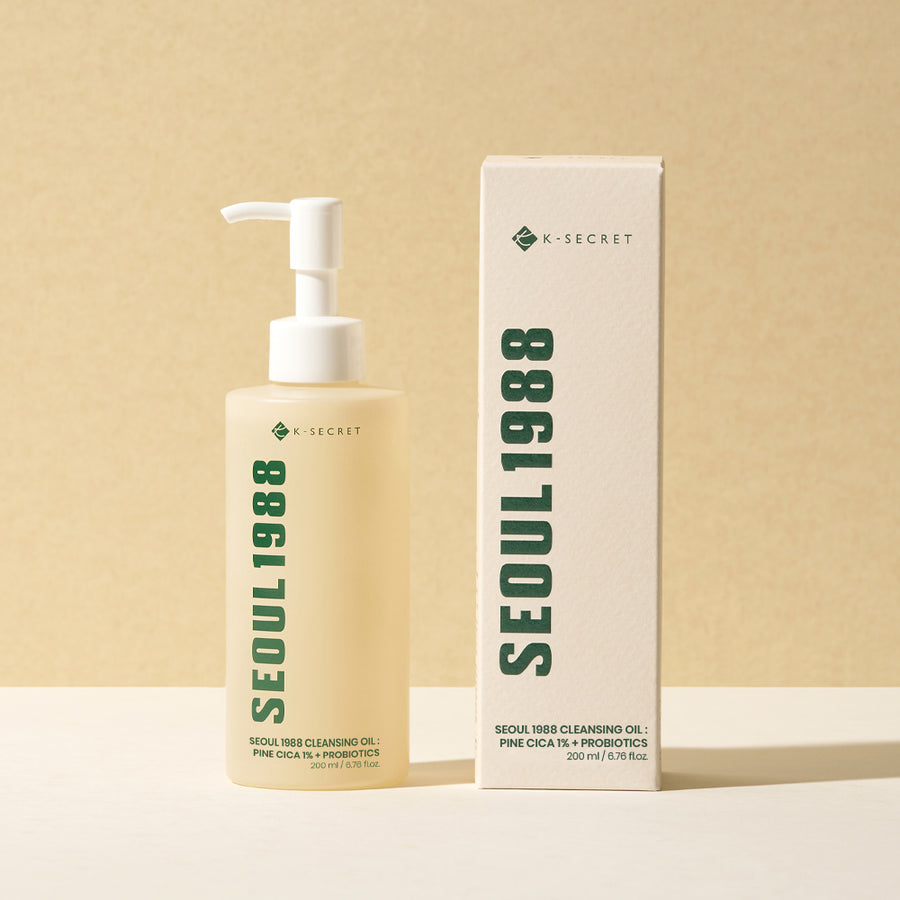 KSECRET SEOUL 1988 Cleansing Oil – Pine Cica 1% + Probiotics 200ml | Korean Skincare | OthoiMart Beauty Shop
