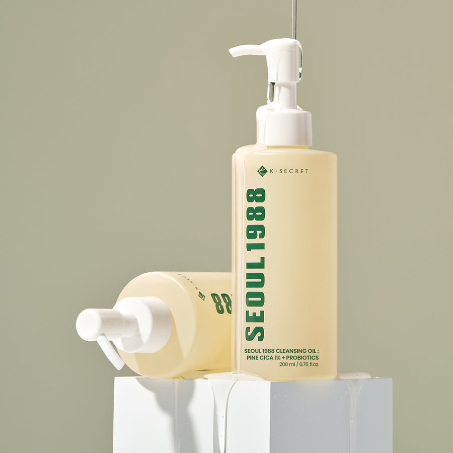 KSECRET SEOUL 1988 Cleansing Oil – Pine Cica 1% + Probiotics 200ml | Korean Skincare | OthoiMart Beauty Shop