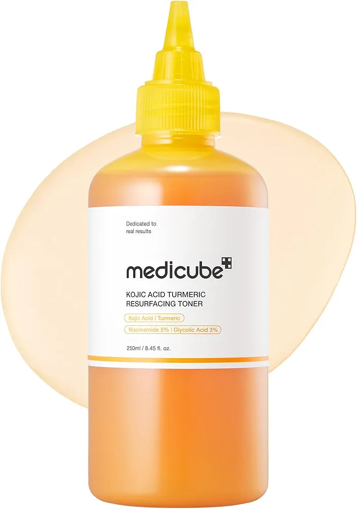 Medicube Kojic ACID Turmeric Toner Niacinamide 5% Glycolic ACID 3% 250ML,Korean_Skincare_OthoiMart_Beauty_Shop 