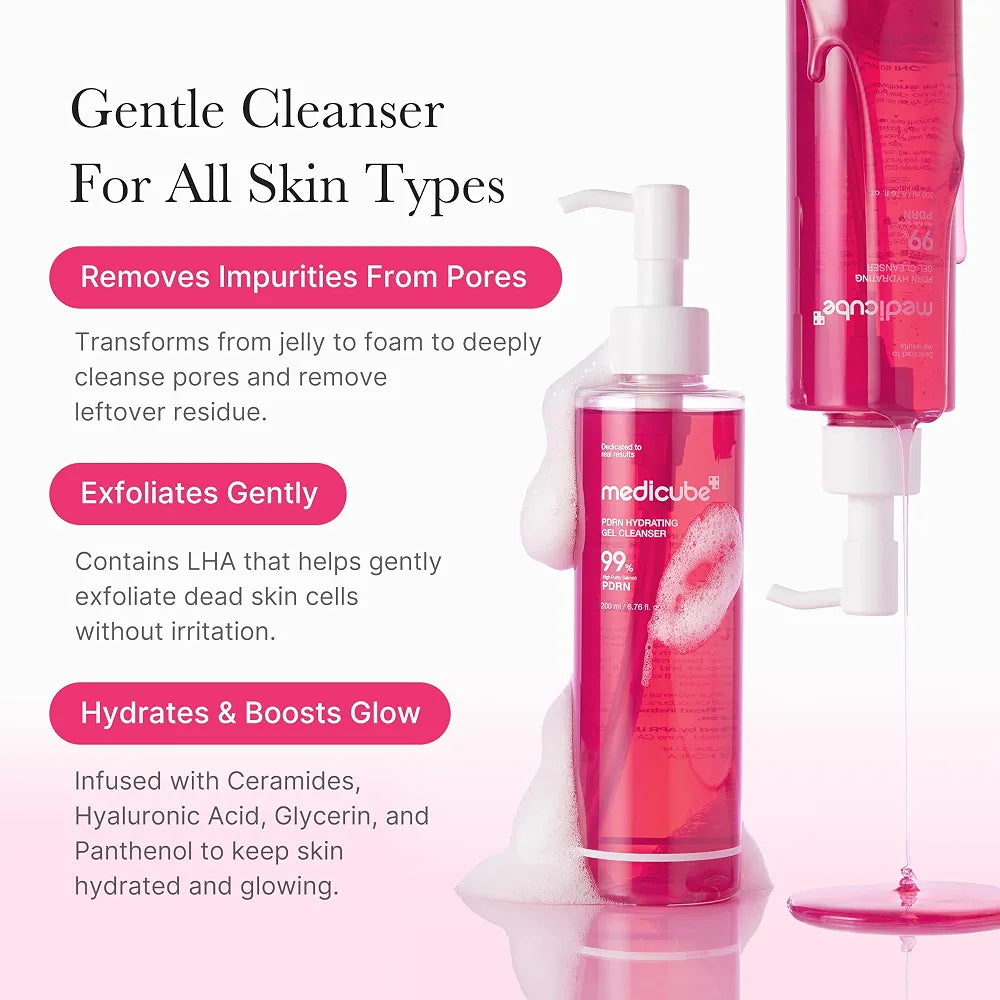 Medicube PDRN Hydrating Gel Cleanser 200ml,Korean_Skincare_OthoiMart_Beauty_Shop 03