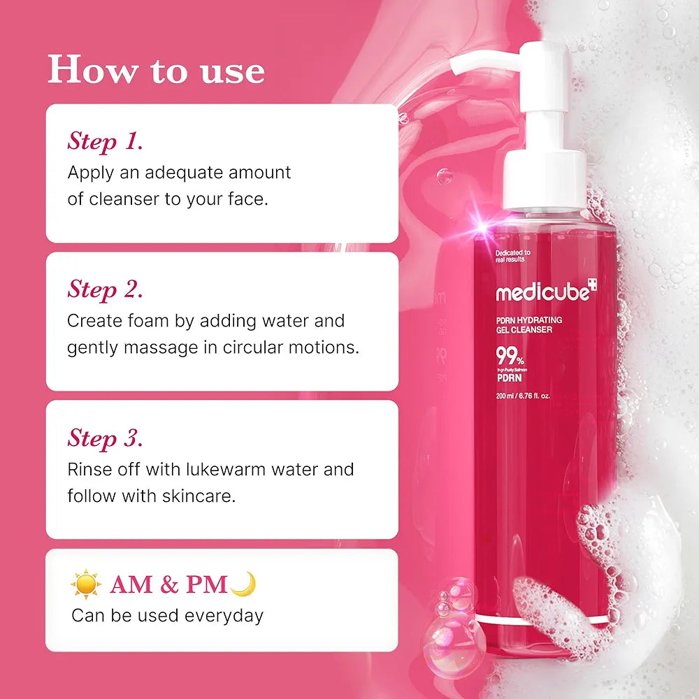 Medicube PDRN Hydrating Gel Cleanser 200ml,Korean_Skincare_OthoiMart_Beauty_Shop 05