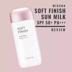 MISSHA Soft Finish Sun Milk Sun Block SPF50+ PA+++-70ml - OthoiMart