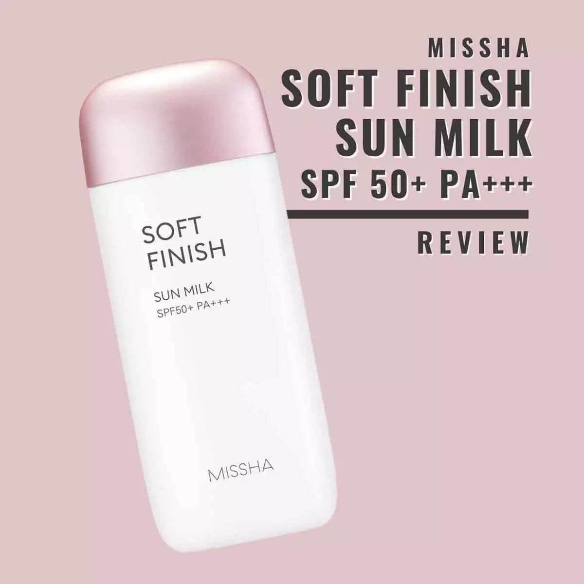 MISSHA Soft Finish Sun Milk Sun Block SPF50+ PA+++-70ml - OthoiMart