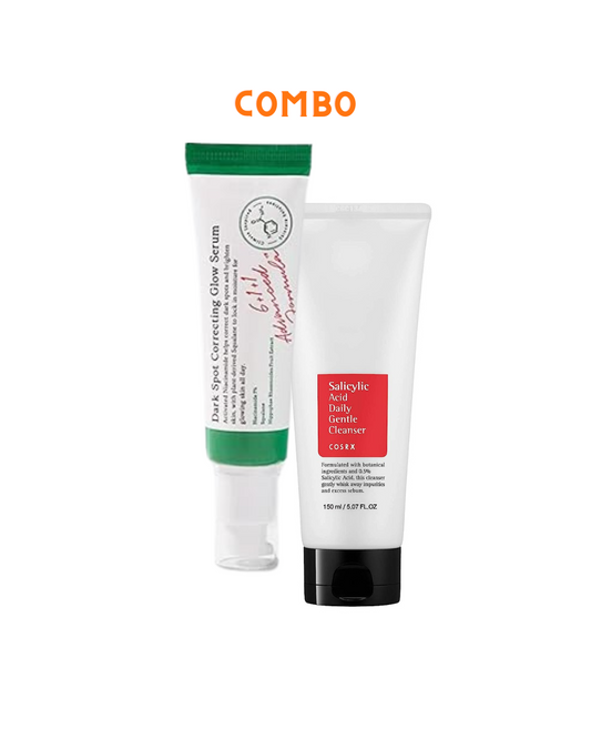 COMBO - AXIS-Y Dark Spot Glow Serum & COSRX Salicylic Acid Daily Gentle Cleanser