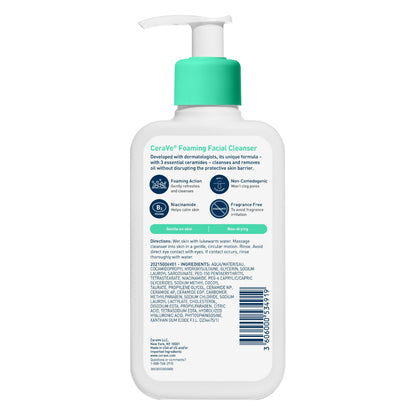 CeraVe Foaming Cleanser For Normal To Oily Skin - 236ml
