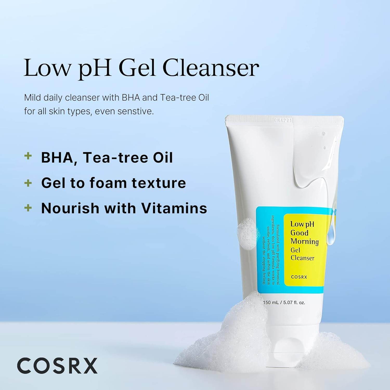 COSRX Low pH Good Morning Gel Cleanser 150 ml - OthoiMart