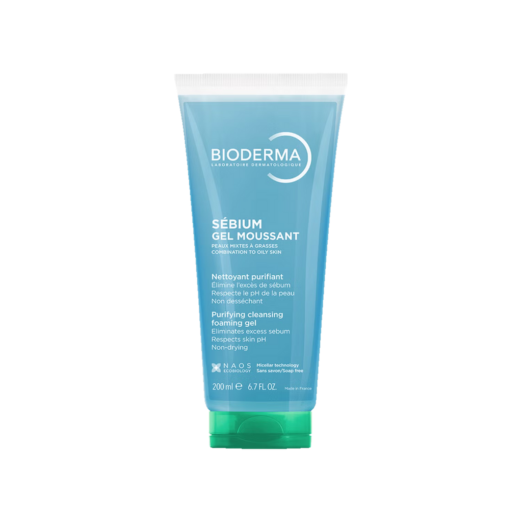 Bioderma Sebium Gel Moussant Purifying Cleansing Foaming Gel 200ml