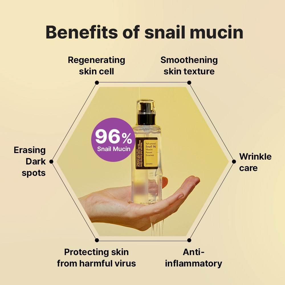 COMBO - COSRX Advanced Snail 92 All In One Cream 100ml & 96 Mucin Power Essence 100ml - OthoiMart